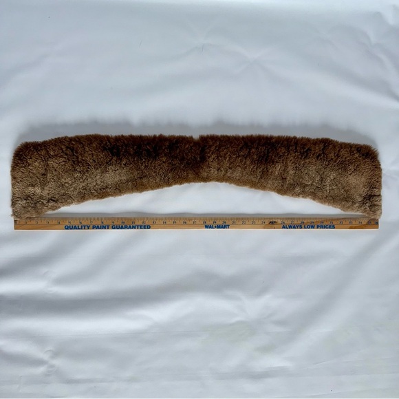 Vintage Luxurious Brown Fur collar by Sam Skurow Reliable furrier Norwood - Picture 6 of 7